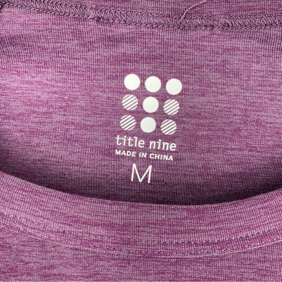 Title Nine Grace Raglan Tee Long Sleeve Purple - Picture 7 of 9